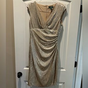 Lauren Ralph Lauren Gold Dress NWT - 12